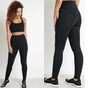 Girlfriend Collective Women's High Rise Compression Leggings Black Size S Small